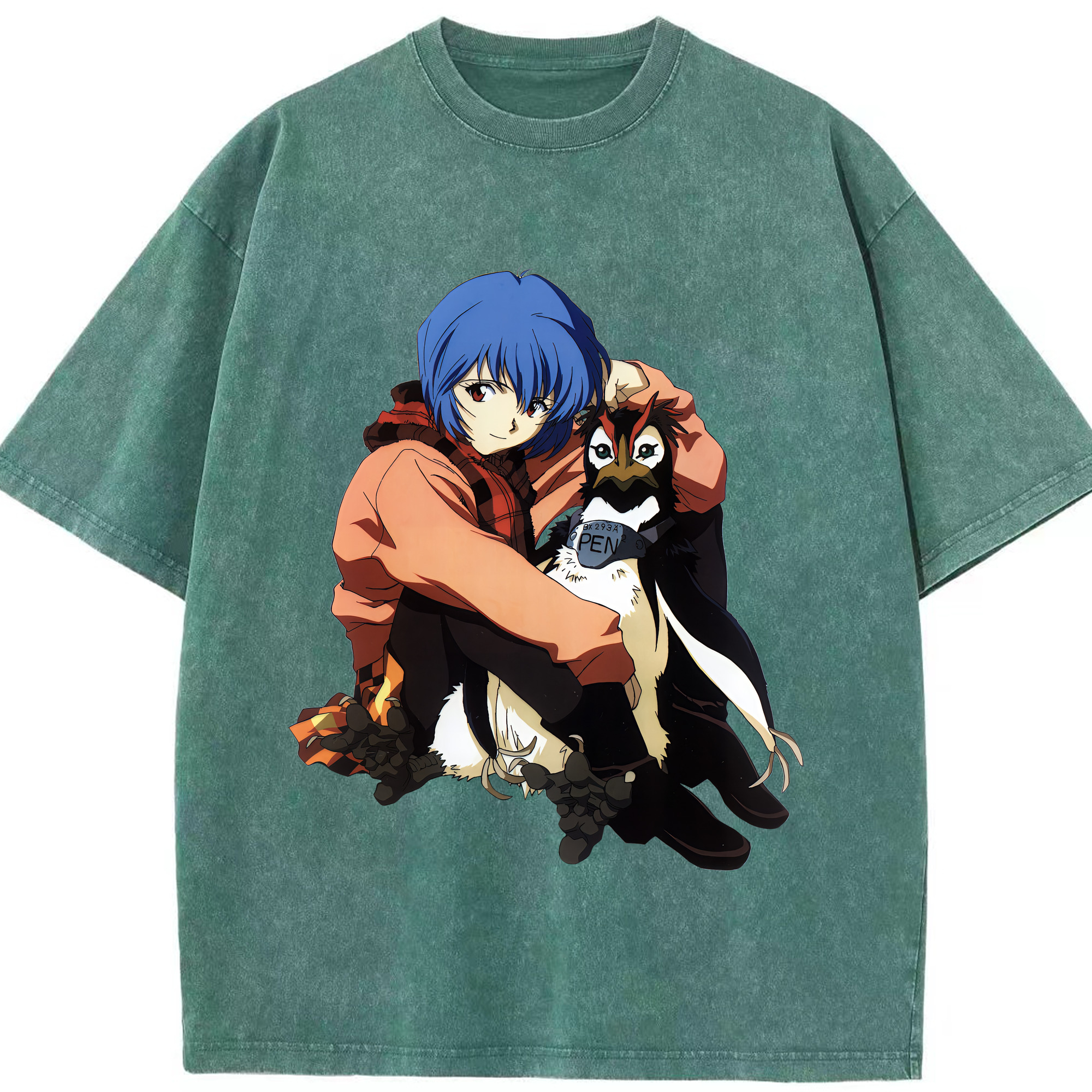 （画像用） EVA 新世紀エヴァンゲリオン 綿100% ヴィンテージ風 半袖Tシャツ（フロントプリント）